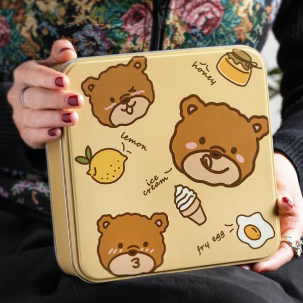 Круглая декоративная еда жестяных коробок печенья законсервировала опарникы для упаковки подарка