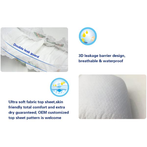 USA Fluff Pulp Disposable Baby Diapers For Sensitive Skin Babies