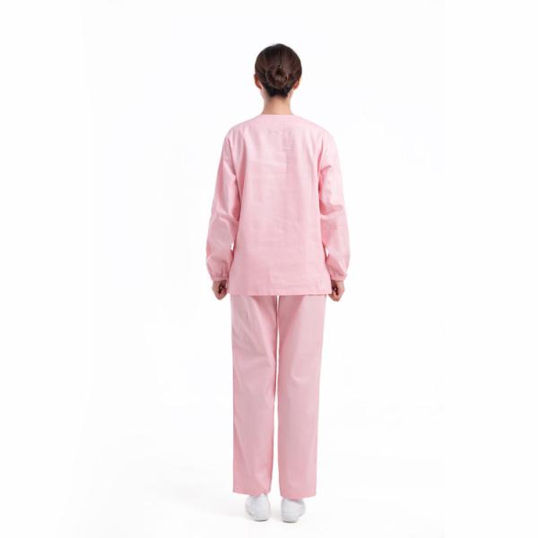 35% Polyester 65% Cotton Scrub Suit Uniforms Female