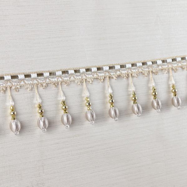 Handmade fashionable chain beads lace tassels fringes for curtain/sofa/pillow decoration