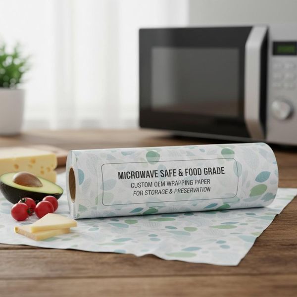 Custom OEM Microwave Safe Food Grade Wrapping Paper for Food Storage and Preservation