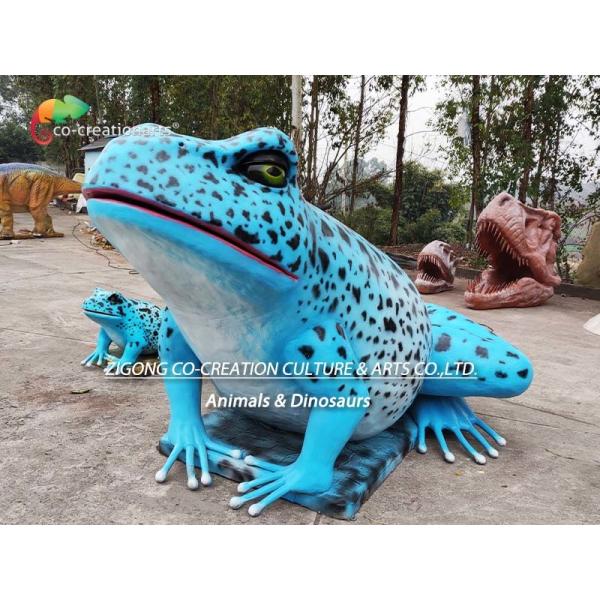 Лягушка 50hz 60hz гигантских робототехнических реалистических Animatronic животных голубая реалистическая поддельная