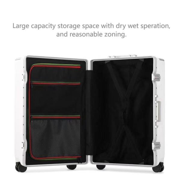 TSA одобрила багаж для пассажиров из алюминия чемодан с крутящим колесом