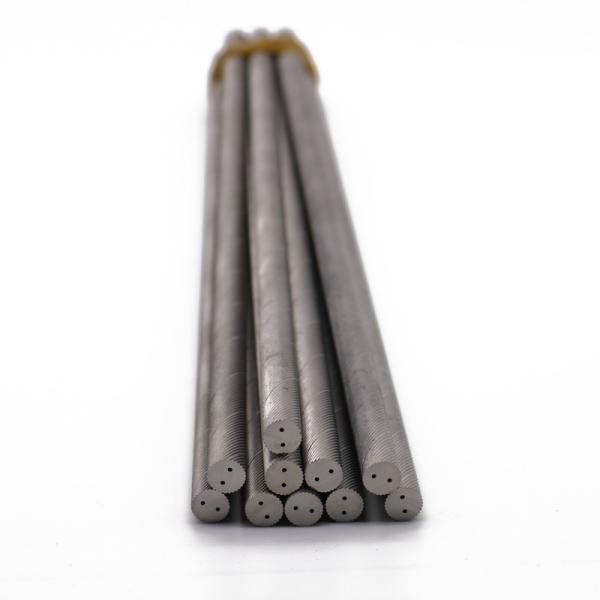 Carboneto de tungstênio contínuo Ros da perfuração e dos Reamers com dois furos 15° helicoidais