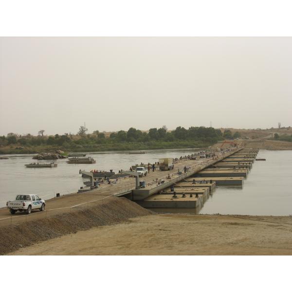 плавучий мост оборудования дока плавая понтона 12m временный