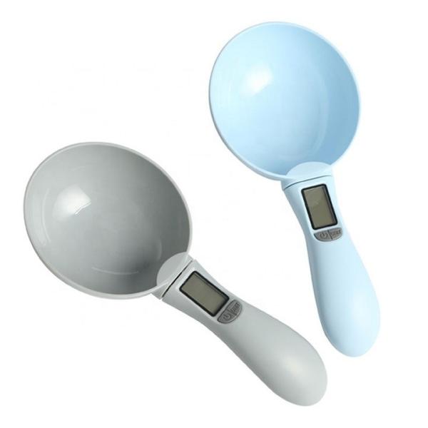 Balance de cuisine numérique pour aliments, portable, avec cuillère doseuse pour animaux de compagnie, pour l'alimentation des chats et des chiens
