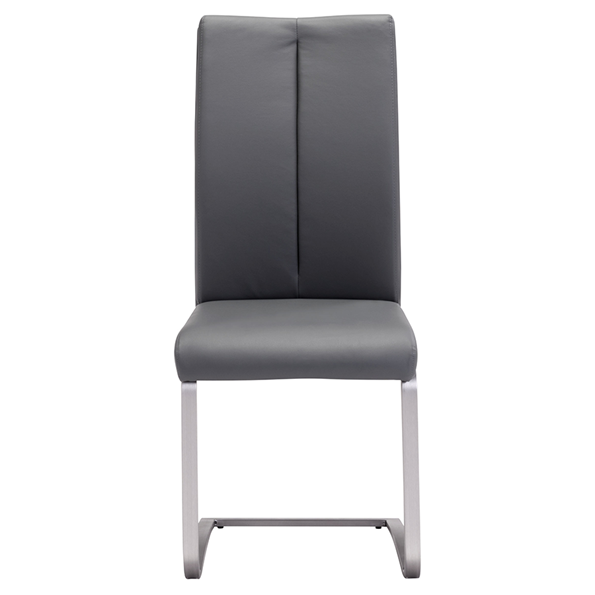 Stainless Steel 60KGS 44cm 56cm Armless Dining Chair