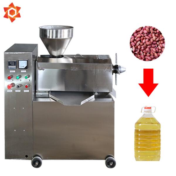 Automatic Sesame Cold Press Oil Machine 1.1kw Heating Power 380V / Customized Voltage