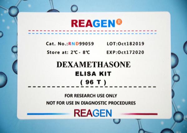 Strong Sensitivity Dexamethasone ELISA Test Kit 2 - 8°C Storage For Research