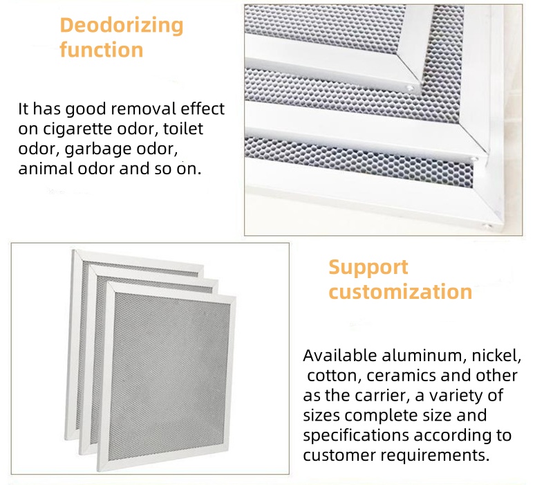 Aluminum Honeycomb UV Light Oxygen Antibacterial Air Filter for PM2.5 TVOC Formaldehyde Benzene Removal