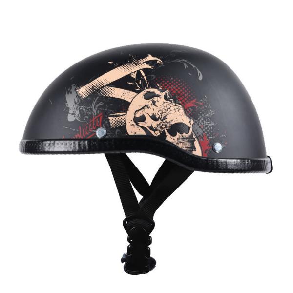 Motorcycle Retro Half Cruise Helmet Prince Motorcycle Helmet Vintage Motorcycle dot helmet M L XL XXL