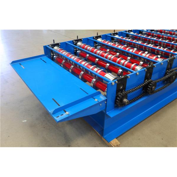 16 Stations Metal Sheet Roll Forming Machine For Roof And Wall Profile With Cut To Length