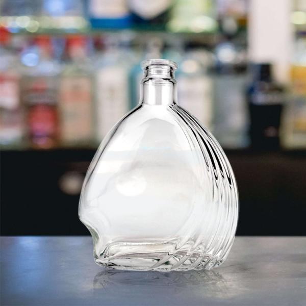Collar Material Glass Special Shaped Glass Bottle 500ml Glass Liquor Bottles