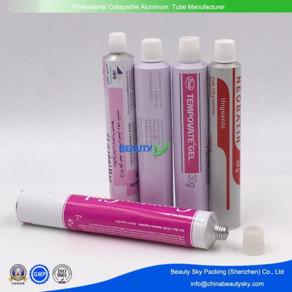 Dia. 22mm  30g Pharmaceutical  Gel Pharmaceutical Ointment Packaging Aluminum Tubes for Ocean Market