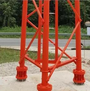 Self Supported Tubular Steel Lattice 5G Cellular Communication Tower