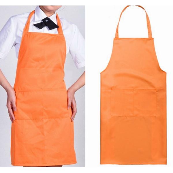 Colorful Cotton Apron Customer Logo Printable 70*80cm Durable For Women Men