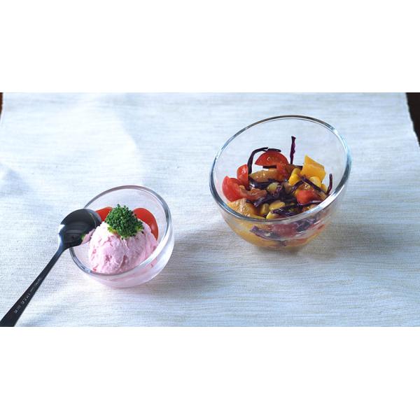 5oz Bowl Shaped Dessert Glasses 2mm Thickness Wall With Oblique Mouth