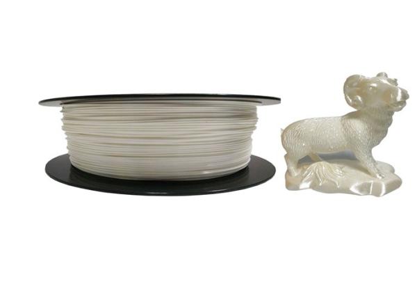 1.75mm 2.2lb 1kg PLA Silk White 3D Printing Plastic Silk Filament For Filament Extruder