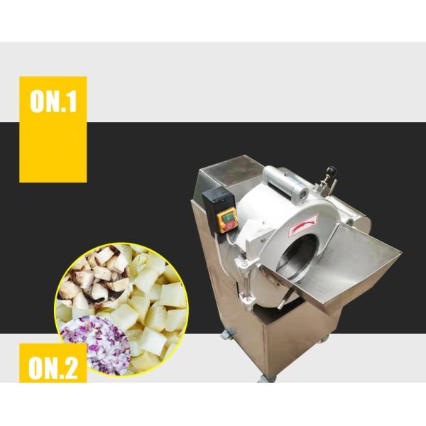110V/220V Vegetable Dice Cutting Machine for Hotels 510*600*1310mm Easy Operation