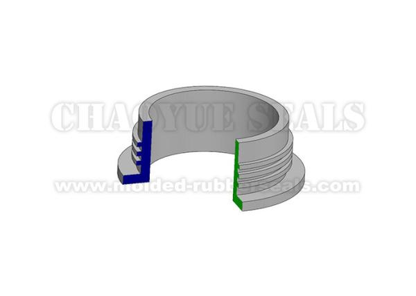 DN 48 Mm White Color Silicone Rubber Grommets T Shaped Household End Caps