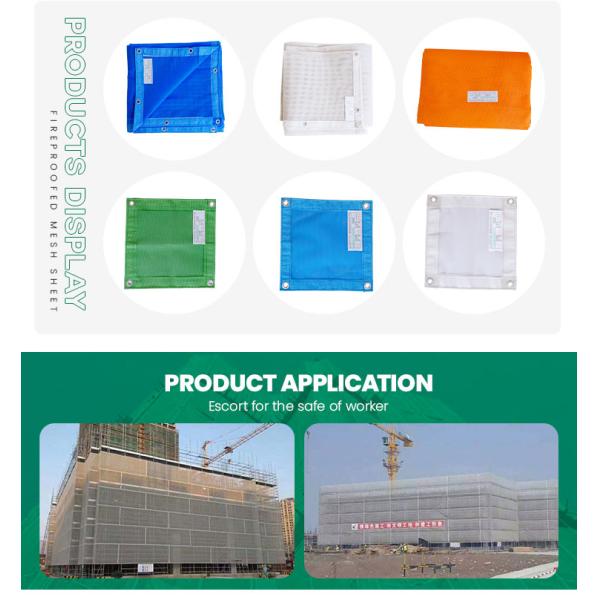 Fire retardant, high-strength, durable fireproof mesh sheets for construction