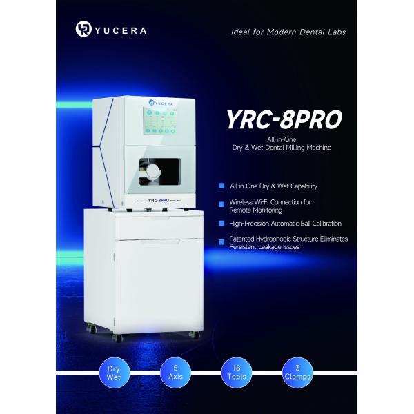 8Pro 5-Axis Dry Wet Dental Milling Machine 3.7kW for Zirconia Blocks