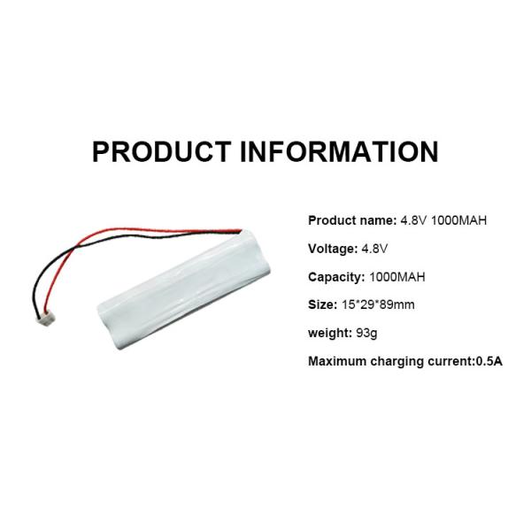 4.8v Никель-кадмиевая батарея 1200mAh 1500mAh Nicd батарея