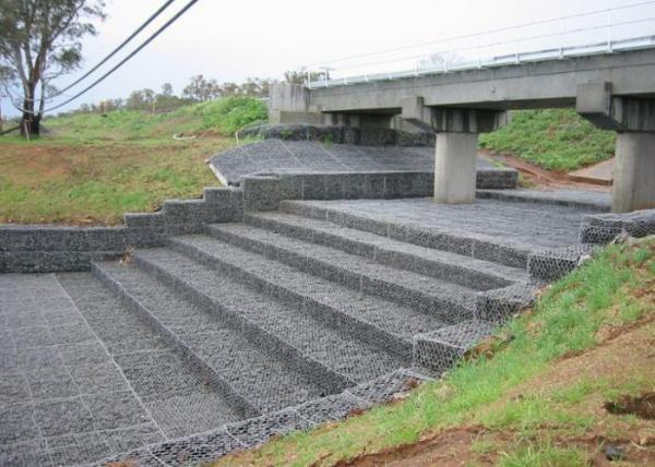 Customize Hot Cold Galvanized  Hot Dip Galvanized Pvc Coated 80x100mm 2*1*1m Gabion Mesh Cage