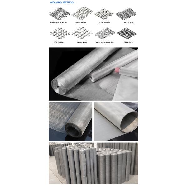 SUS304L 316 316L Stainless Steel Wire Mesh Screen 20mm 50mm