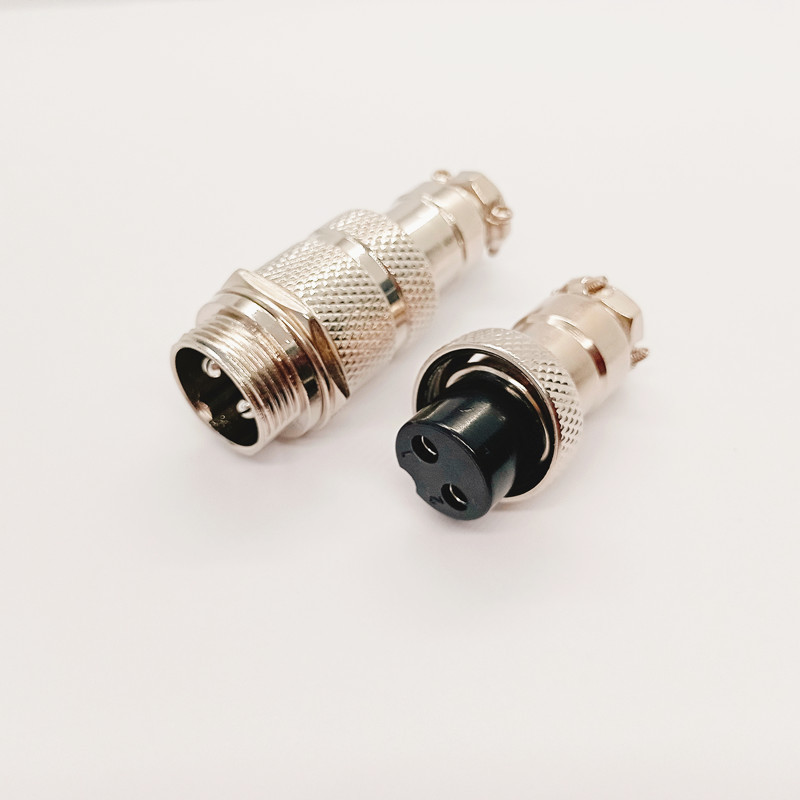 GX16 Series M16 Threaded Wire-welding Type 8 Pin Connector GX16-8P Both Ends With Backshell