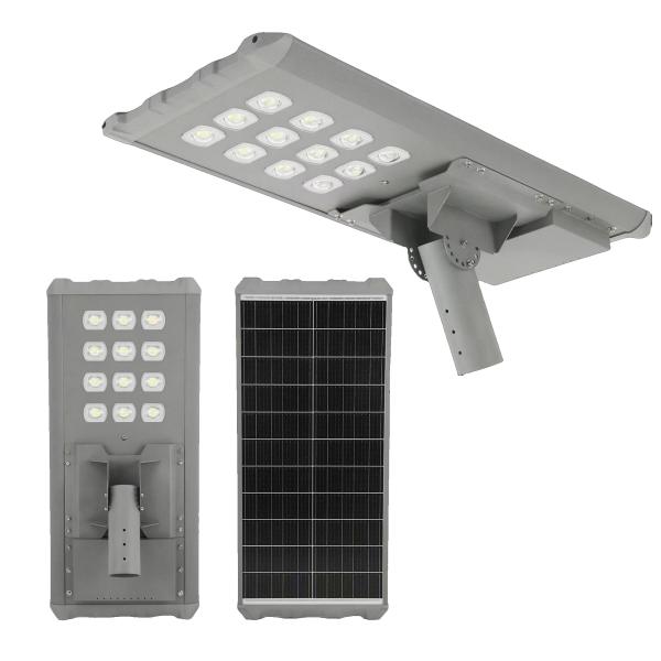 High Lumen All In One Solar Street Light with 4800-12000LM IP65 Waterproof and 12-15 hrs Runtime