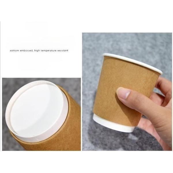 8oz Eco-Friendly Double Wall Kraft Paper Disposable Cup for Responsible Consumerism