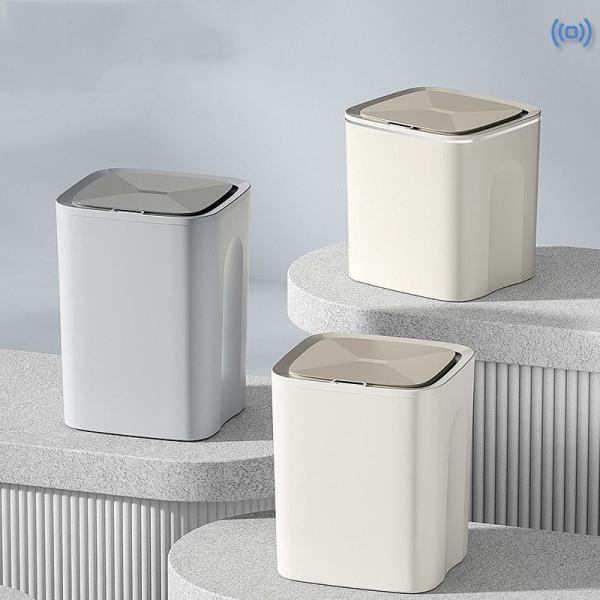 Smart Sensor Ipx5 Waterproof Trash Bin Small Plastic Touchless Trash Can