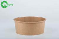 As bacias biodegradáveis 32oz do papel de embalagem levam embora o recipiente de alimento durável para a salada