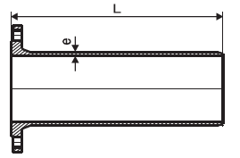 PN10 PN16 PN25 Ductile Iron Flange Spigot Zinc Bituminous Painting Antirust
