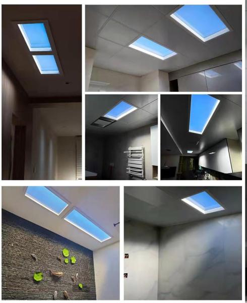 1/8 Inch Simulated Daylight Skylight Panels 90% Light Transmission 86mm
