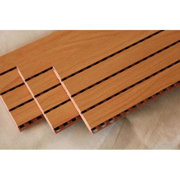 Поверхность меламина доски МДФ акустической панели комнаты студии деревянная калиброванная огнеупорная