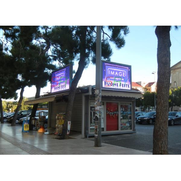 2.304m x 1.536m Commercial LED Displays 100000hrs Lifespan LED Outdoor Screen