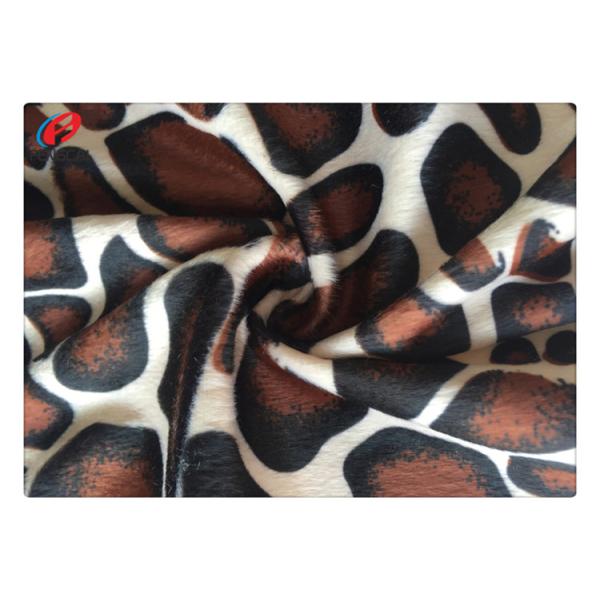 Печатание ткани 220gsm Velboa ткани 100 полиэстер домашнее животное