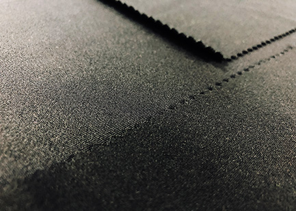 220GSM Bathing Suit Material / Stretch 84% Black Polyester Fabric For Swimsuit