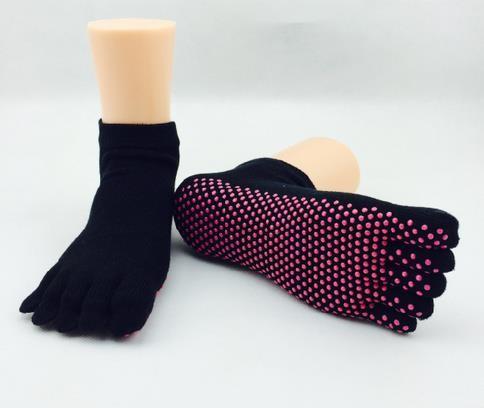Men Cotton Rubber Toe Socks