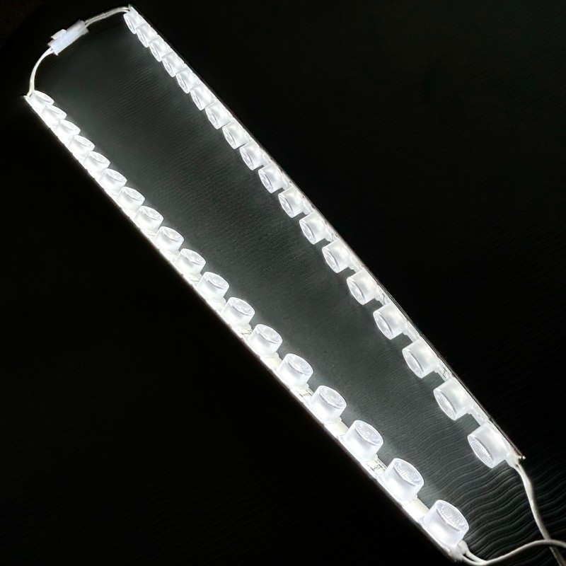 18W 18LEDs LED Rigid Bar Strip Light With Lens 15x45 Degrees Edge Bar Lighting