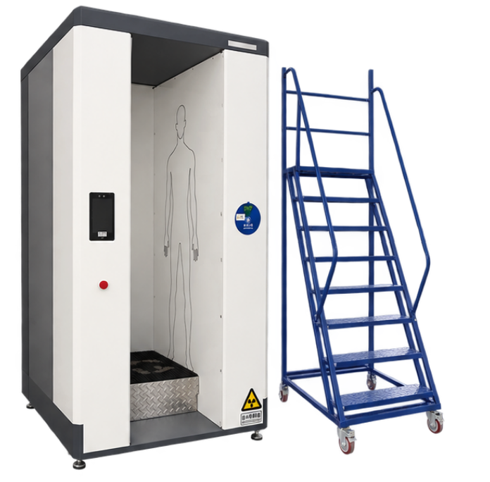 Vertical Full Body Security Scanner With Micro-dose X-ray Imaging