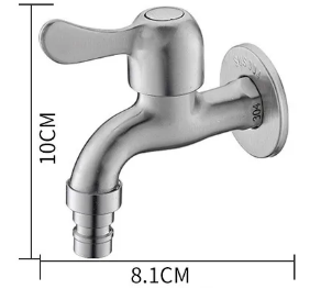Grifón de baño clásico con mango único de acero inoxidable cromo 304 pulido