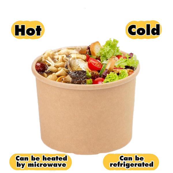 Convenient And Paper Tableware For Your Food Business Available In Various Sizes And Colors Kraft Paper 26oz Soup Cup