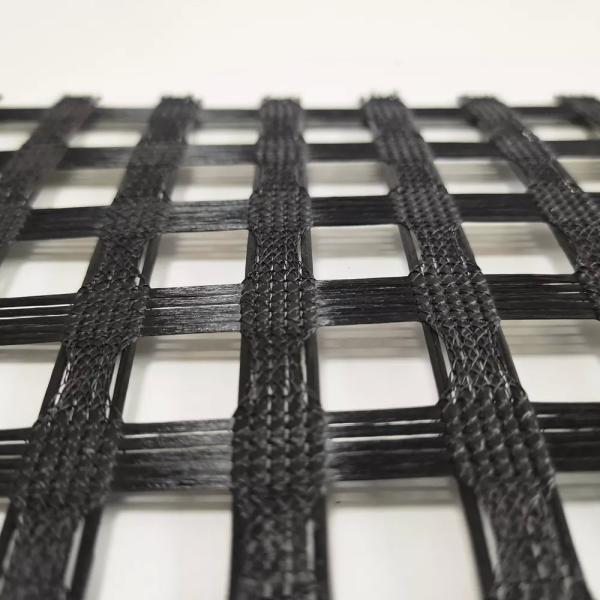 PVC Coated Warp Knitted Polyester Geogrid for Retaining Wall