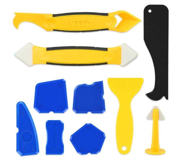 3pcs Sealant Remover Tool 6pcs Silicone Sealant Finishing Tool 1 Caulking Gun Nozzle 10PCS Silicone Caulking Tool Kit