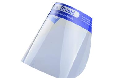 Disposable PE Protective Face Shield Isolated Dust For Public Places