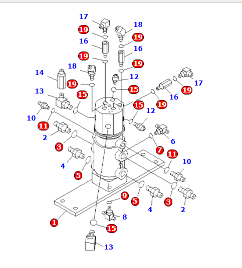 703-06-22210 7030622210 Center Joint Seal Kit For KOMATSU PC50MR-2