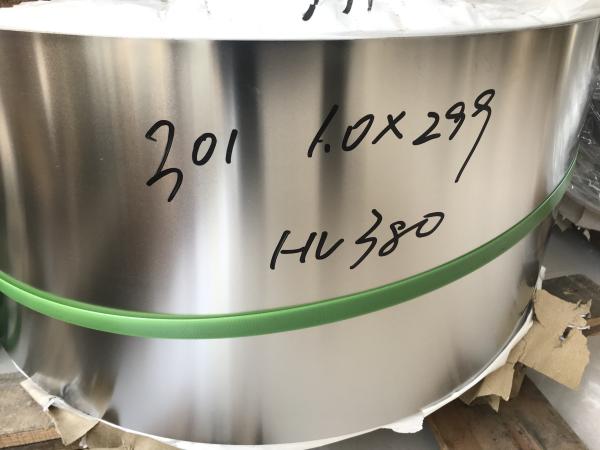 Fenda de aço inoxidável de mola SUS301 Fenda estreita laminada a frio ASTM 301 EN 1.4310